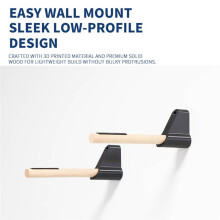 Horizontal Wall-Mounted Bike Rack - Wall-Mounted Bicycle Storage Hook, Space-Saving Indoor Garage Parking Mount