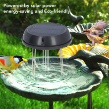 Solarpanel Wasserrührer ABS Vogelbad Teich Zubehör