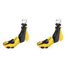 2X Schuhspanner für Herren, Schuhspanner für Damen, Dehnbar für Breite und Länge, Verstellbar, Unisex-Stiefel für Breite Füße, Gelb