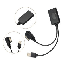 Auto 2-In-1 -Kabel met USB Automuziek  AUX-Audiokabel Auto-Oplaadkabel voor  AMI MMI 2G-Accessoire