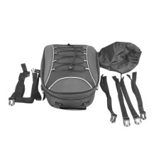 Mochila para Bagagem de Motocicleta, Assento Traseiro, Capacete, 30L, Expansível, Capacidade para Guardar Bagagem, Câmera, Capacete
