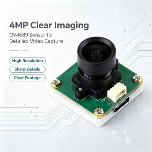 USB Camera 4MP OV4689 with Distortion-Free Len High-Resolution AI-Compatible Camera Module for Robotics and IoT Projects 1