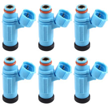 Set of 6 Fuel Injector 4-Hole 15710-93J00 1571093J00 for Outboard 200HP 225HP 250HP