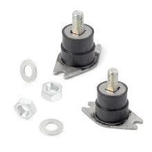 2 Pcs Upper Side Rubber Motor Mount 303879 325974 for Johnson Evinrude OMC 20 25 30 Outboards