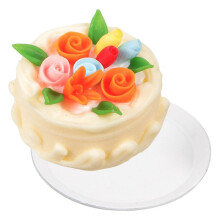 Tiny Food Fake Cake Artificial Cupcake Model Vintage Decor Cake Adornments Pretend Resin Small Cake A