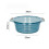 Plastik Becken Handwaschbad 34x25cm langlebig mit 4