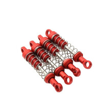 FüR MN78 Metall-StoßDäMpfer Vorne und Hinten für MN78 1/12 RC Car Upgrades Teile ZubehöR, Rot