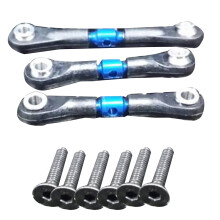3Pcs Metal Steering Tie Rod Link Rod for TT02 TT02T 1/10 RC Car Parts Accessories,