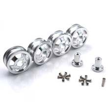Metall Upgrade StoßFeste Rad Naben Felge für B1 B16 B24 B36 C14 C24 1/16 WPL RC Truck mit Schraube