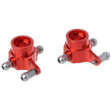 2 StüCke Verbesserte Metall Teile Hinten Lenk Becher für  P929 P939 K969 K979 K989 K999 1/28 RC Auto, Rot