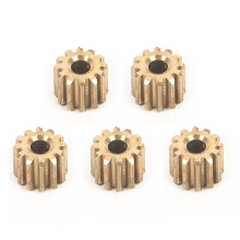 5 StüCke 12T Messing Ritzel Motor Getriebe für WPL D12 D42 1/10 RC Auto Upgrade Teile Ersatz Teile ZubehöR