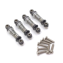 4 Stuks Metalen Schokdemper Demper voor 284131 K969 K979 K989 K999 P929 P939 1/28 RC Auto Upgrade Onderdelen,Grijs