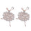 2X Ballett Engel Maedchen Kubisches Strass Dekoration Brosche für Pullover Mantel 1