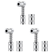 3X Adaptador de Boquilla de Grasa Pistola de Grasa - Accesorio Adaptador de Acoplador de Grasa de 90 Grados con Manguito Herramienta de Grasa de
