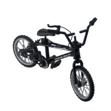 Alu Mountainbike Fahrrad Modell für 1/10 RC Crawler Axial SCX10 TRX4 D90 CC01 Dekoration, Schwarz