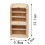 Miniature Classic Wood Bookcase Unfinished Wood Display 6