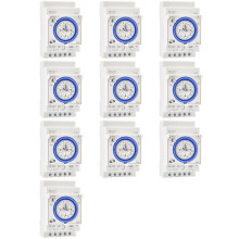 10X CNC SUL181d Zeitrelais Gleisinstallation Mechanischer Timer AC110-230V 24-Stunden-Industrie-Zeitschalter
