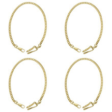 4X Retro  Vintage Taschenuhr Kette Gold