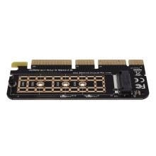 3X M.2 NVMe SSD na Kartę Konwertera PCI-E X16 NGFF Klucz M M.2 PCIe PCI-Express X4 / X8 / X16 Karta Adaptera Dysku Twardego Dysku Twardego HDD