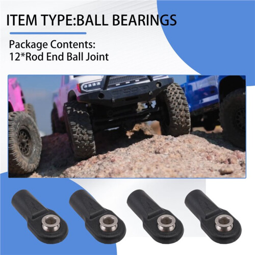 12Pcs 5347 Rod End  Joint General Trolley  Sets for 1/10  E-REVO REVO SUMMIT 1