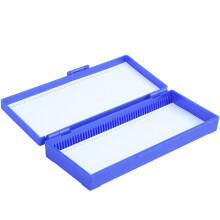Plastic 50-Place Microslide Slide Microscope Box,