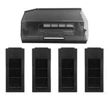 Für Deebot X2 / X2 Pro / X2 Omni Roboter-Staubsauger Staubbox Staubbehälter Hepa-Filter Zubehörteil Ersatzteil Schwarz