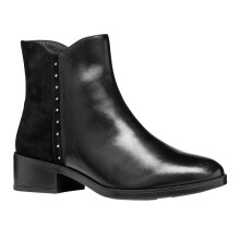 (5 UK, Black) Geox Womens/Ladies D Camexia Suede Ankle Boots