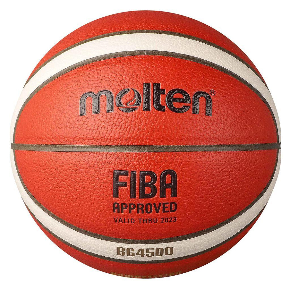 Molten (7, Tan/White) 4500 Premium Leather Basketball