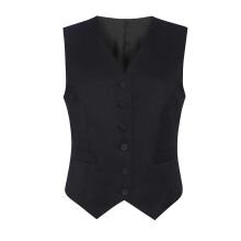 (8 UK, Black) Brook Taverner Womens/Ladies Concept Omega Waistcoat