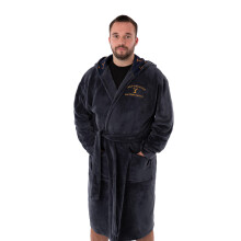 (Small) Yellowstone Hooded Bathrobe (Mens Blue)