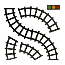 2 set Road Tape for Toy Cars and Trains 3 Rolls 4.8cmx5M Straight Curve Track Traffic Signs - Kids Gifts