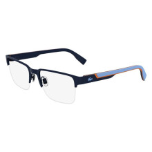 Óculos de Grau Lacoste L2305 57/19/145 Azul Metal HOMEM L2305