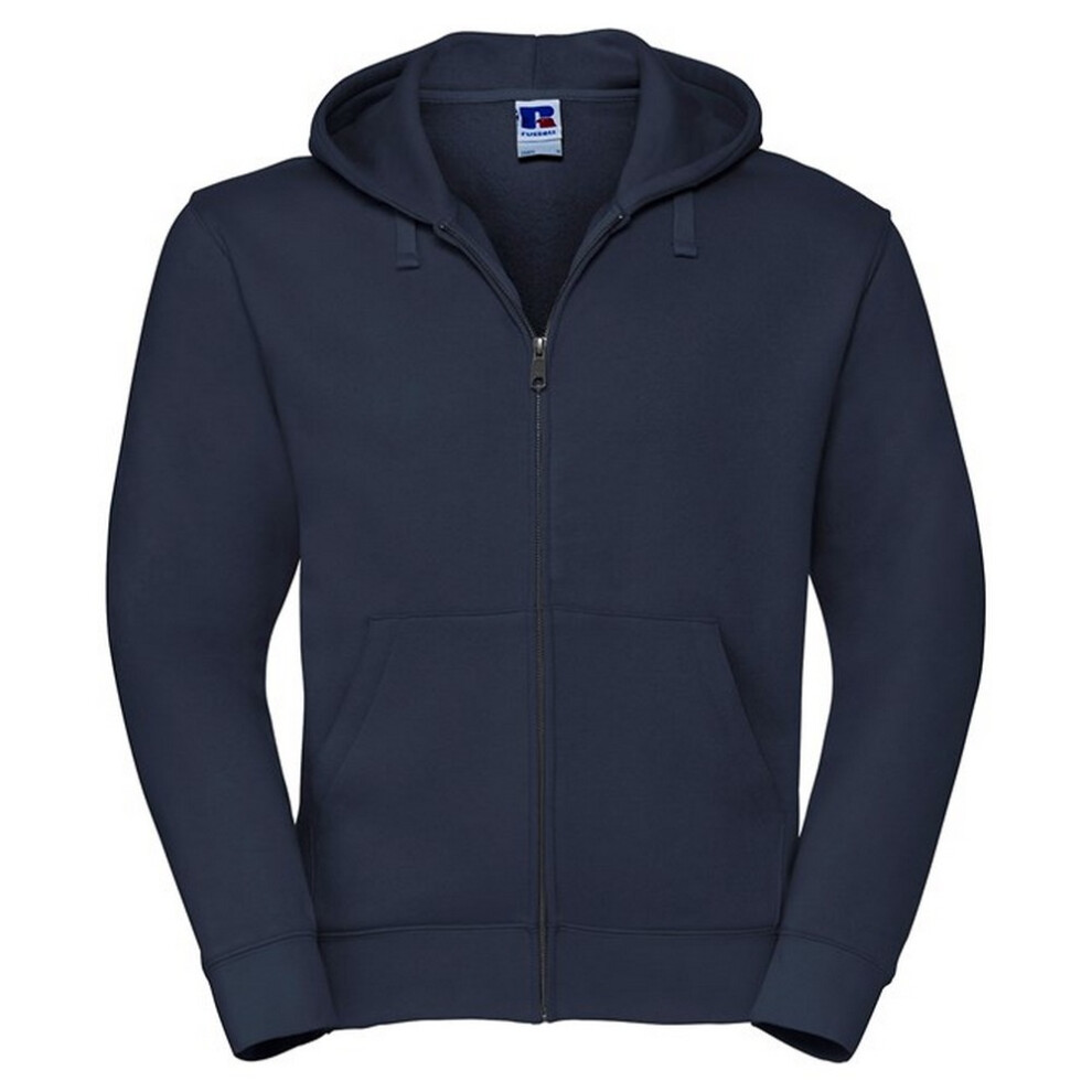 Russell (M, French Navy) Mens Authentic Full Zip Hoodie