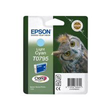 Epson Stylus Photo PX 830 FWD (T0795 / C 13 T 07954010) - original - Inkcartridge bright cyan - 520 Pages - 11ml