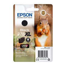 Epson Original T378XL Squirrel 378XL Black Ink Cartridge - High Capacity