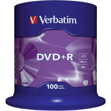 Verbatim DVD+R 16x 100Pk