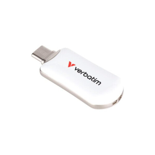 Verbatim Verbatim Plectra USB-C Flash Drive 256GB White 1