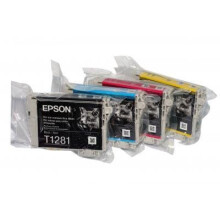 Set of Genuine Epson ink cartridges T1281/T1282/T1283/T1284 (T1285) - foil packs for Stylus SX425W/SX445W