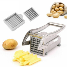 Kartoffelschneider aus Edelstahl, geeignet für Küche und Gastronomie, zum Schneiden von Pommes frites, Kartoffelecken und -würfeln, zum Schneiden