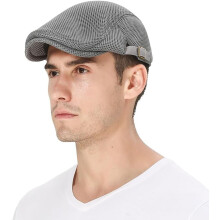 Bărbați respirabil plasă Newsboy Cap vară Beret Ivy Cap șofer taximetrist plat pălărie