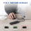 Box per SSD 2x2 in 1 da Type C a M.2NGFF NVME a USB 3.0 3.2 10G con hub. 3