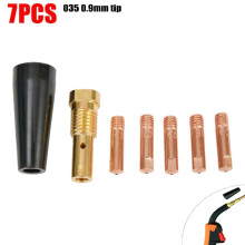 Mosiee 7PCS Gaslose Düsenspitzen passend für Century FC90 Fülldraht-Schweißgerät K3493-1