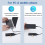 Box per SSD 2x2 in 1 da Type C a M.2NGFF NVME a USB 3.0 3.2 10G con hub. 6