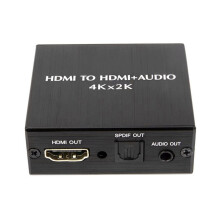 4K x 2K HDMI naar 3,5 mm audio-converter SPDIF optische stereo-uitgang splitteradapter