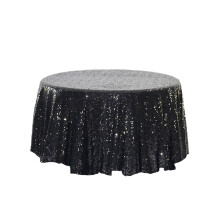 Rond tafelkleed met pailletten (122 cm), sprankelende tafelovertrek met pailletten voor bruiloften, feesten, taart- en desserttafels en
