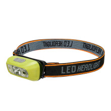 YOBOLK LED-Begrenzungsleuchte, superhelle LED-Scheinwerferlampe mit Bewegungssensor, USB-aufladbar, verstellbarer Winkel, ideal zum Laufen und Campen