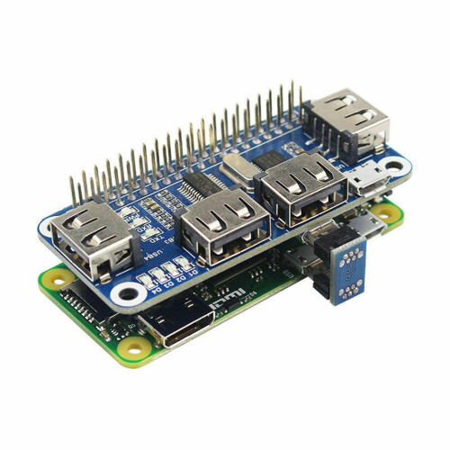 Placa Hub USB Compacta GUYUTING com UART para Raspberry Pi - 4 Portas de Expansão para Comunicação Serial Aprimorada 1