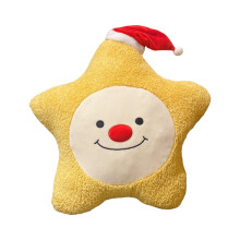 Duendes navideños de nariz roja, muñecos estrella, cojines para sillas, cojines para sofás, adornos navideños, productos festivos