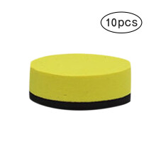 Tablă albă rotundă colorată Begine cu radieră magnetică, 10 bucăți, galbenă - Lichidare de stoc