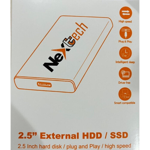 Nextech 2.5 External USB Drive HDD Hard Disk Plug & Play 1TB 2
